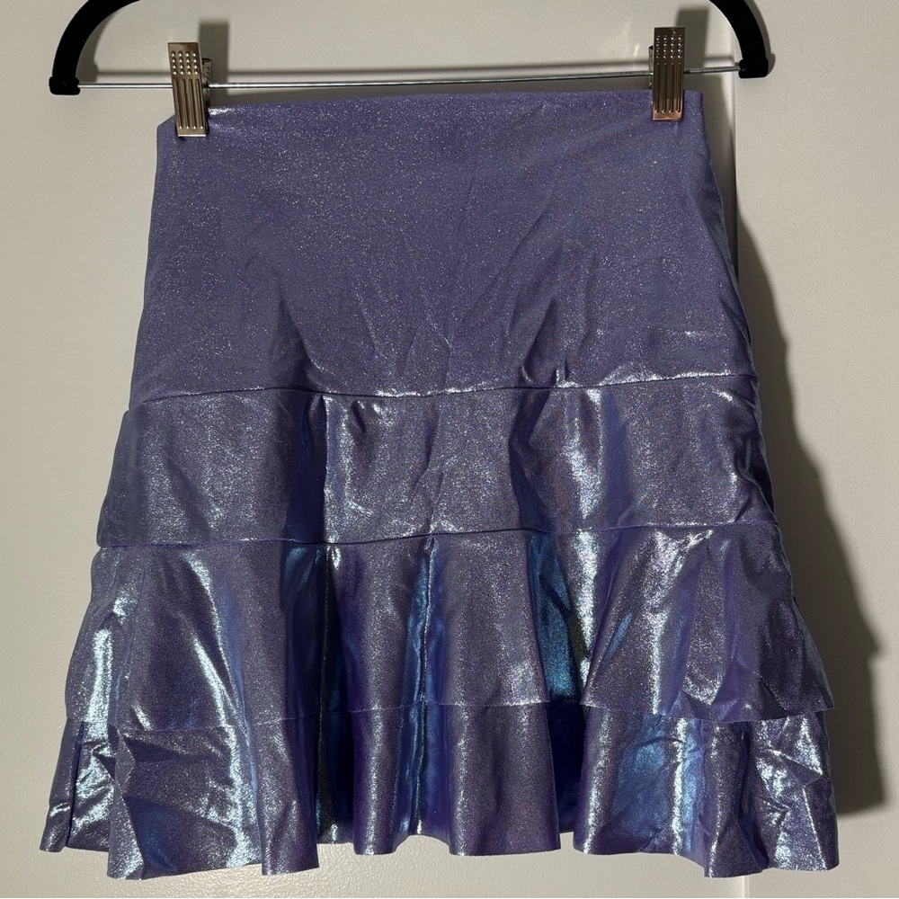 Emily Hsu Iridescent Purple Skort